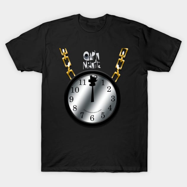 Cap'n Midnite Clock With Chain T-Shirt by tyrone_22